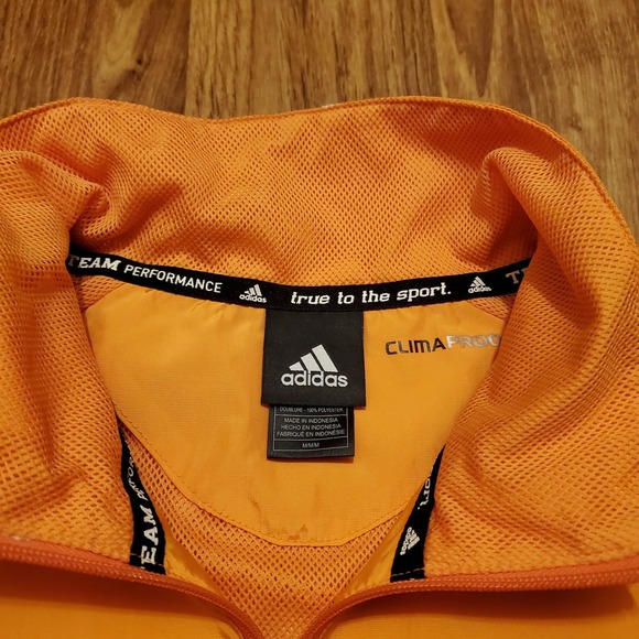 Adidas Tennessee Vols Jacket Women‎ Medium Orange Windbreaker ClimaProof Mint - Picture 7 of 10